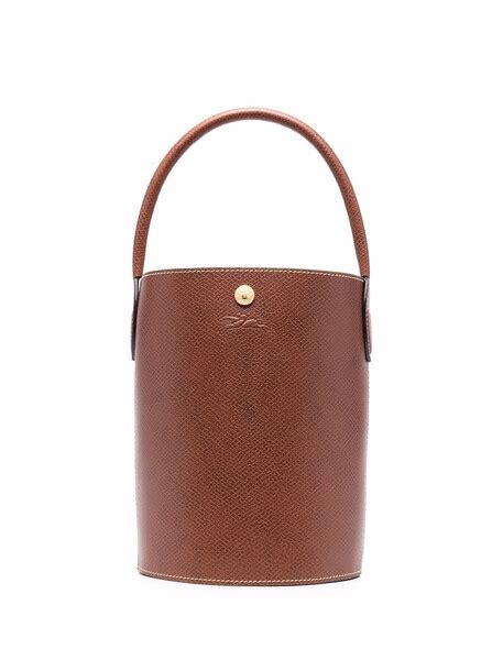 longchamp le pliage cuir de russie bucket bag